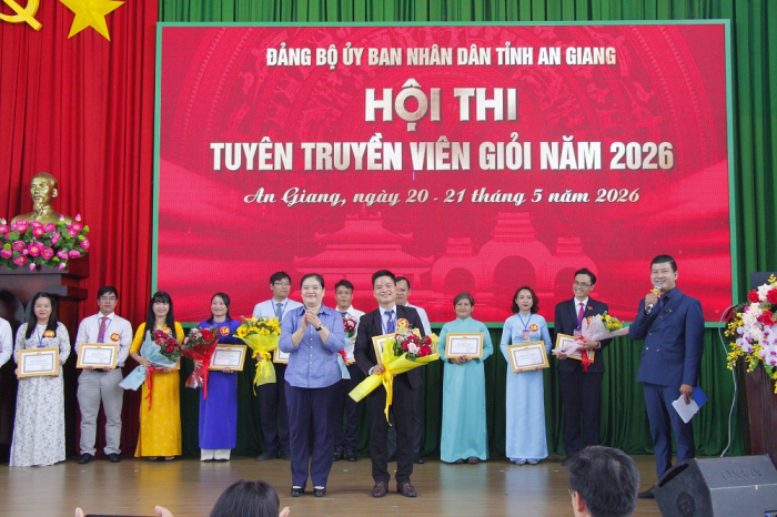 CHÚC MỪNG ĐỒNG CHÍ NGUYỄN VĂN TUẤN VŨ XUẤT SẮC ĐẠT GIẢI NHẤT TẠI HỘI THI TUYÊN TRUYỀN VIÊN GIỎI ĐẢNG BỘ ỦY BAN NHÂN DÂN TỈNH AN GIANG NĂM 2026