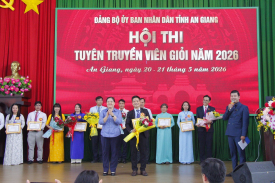CHÚC MỪNG ĐỒNG CHÍ NGUYỄN VĂN TUẤN VŨ XUẤT SẮC ĐẠT GIẢI NHẤT TẠI HỘI THI TUYÊN TRUYỀN VIÊN GIỎI ĐẢNG BỘ ỦY BAN NHÂN DÂN TỈNH AN GIANG NĂM 2026