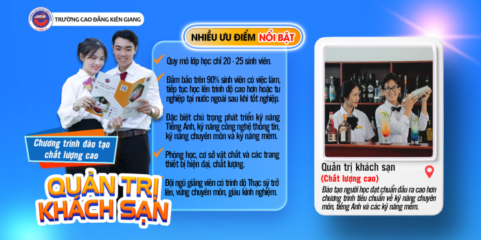 QUẢN TRỊ KHÁCH SẠN CHẤT LƯỢNG CAO – CHỌN KHÁC BIỆT ĐỂ DẪN ĐẦU