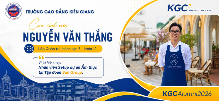 NGUYỄN VĂN THẮNG: FROM KGC LECTURE HALLS TO SETTING UP CULINARY PROJECTS NATIONWIDE