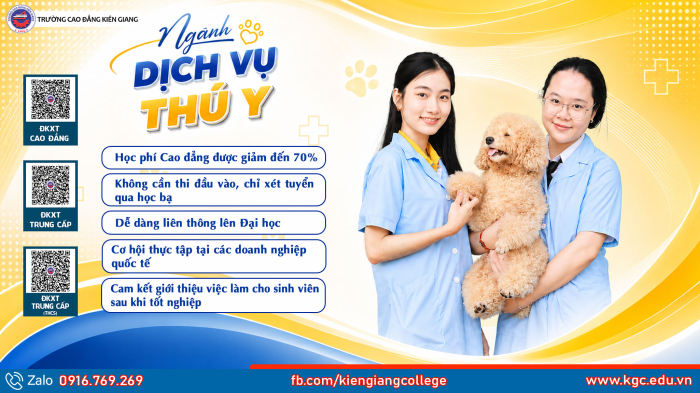 NGÀNH DỊCH VỤ THÚ Y – HỌC NGHỀ THIẾT THỰC, MỞ LỐI TƯƠNG LAI