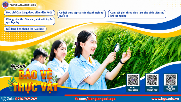 BẢO VỆ THỰC VẬT – NGÀNH HỌC “XANH”, MỞ LỐI TƯƠNG LAI BỀN VỮNG