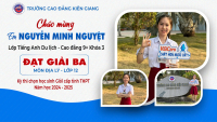 Ch&uacute;c mừng Nguyễn Minh Nguyệt &ndash; C&ocirc; lớp trưởng đa t&agrave;i vừa gi&agrave;nh Giải Ba m&ocirc;n Địa l&yacute; - Lớp 12 Kỳ thi chọn Học sinh Giỏi cấp tỉnh!